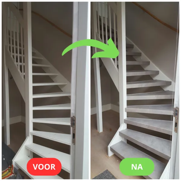 Voor en na traprenovatie 3